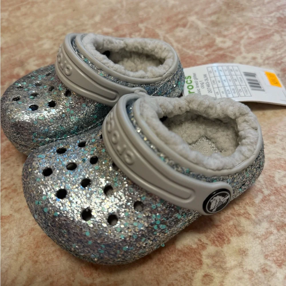 Brand New Glitter Crocs
